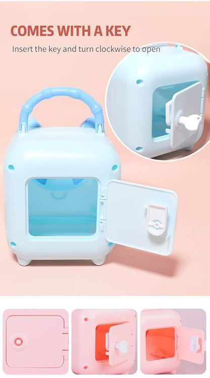 Peppa Pig Piggy bank with Lock and Key |Money banks for Kids| Gullaq Coin Bank  (Multicolor)