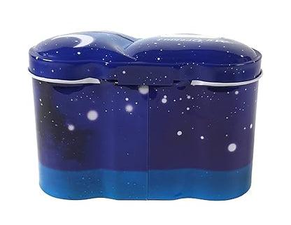 Crackles Cute Unicorn Twin Heart Money Safe Piggy Bank with Lock, Savings Bank for Kids, Made of Tin Metal - Pack of 1 (Assorted Print)