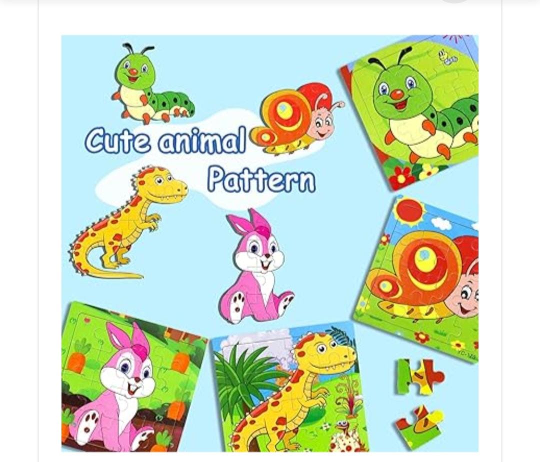 Small Animal Puzzle, Eco-Friendly Wood, Educational Toys, Learning Fun