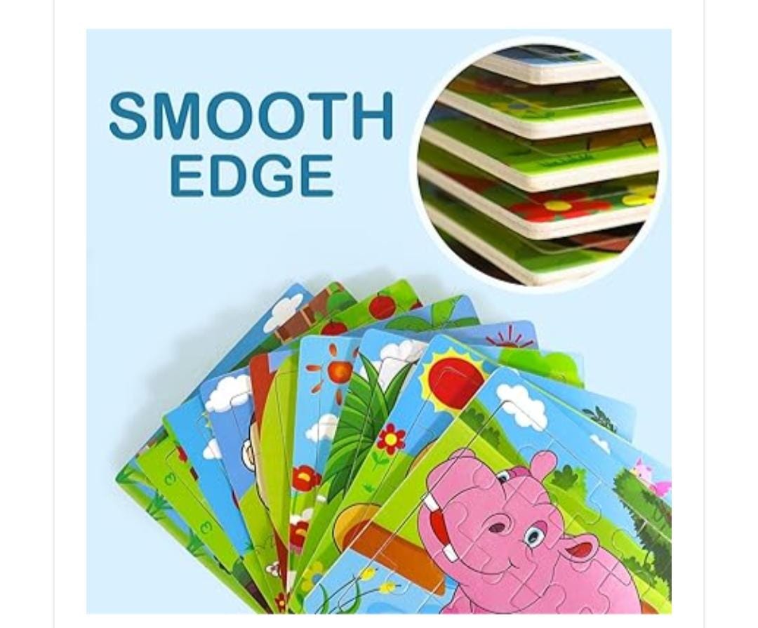 Small Animal Puzzle, Eco-Friendly Wood, Educational Toys, Learning Fun