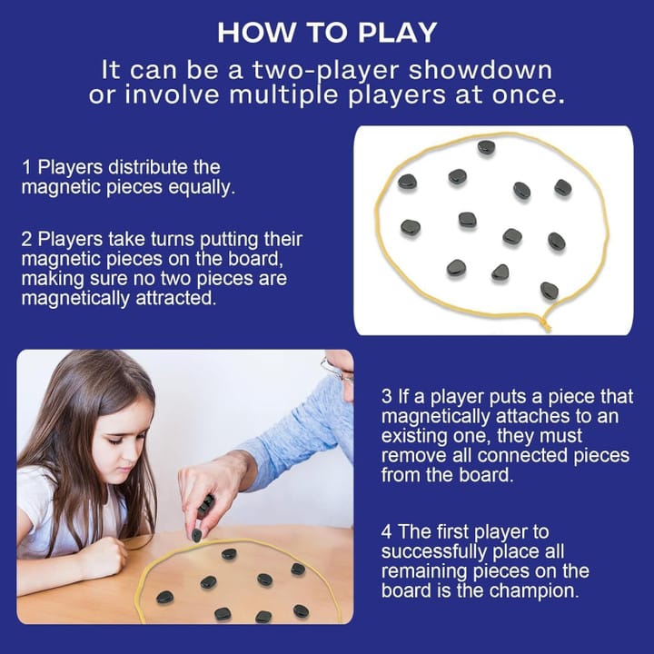 Cluster Puzzle, Magnetic Dexterity Game, Brain Boosting Game