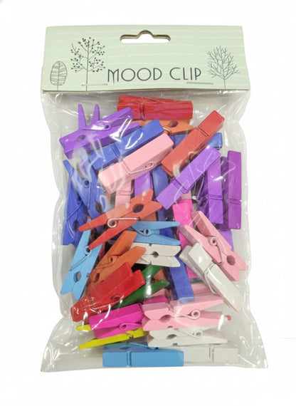 40PCS Colorful Clips, Mini Colorful Clips, Clothespins, Multicolor, Multipurpose
