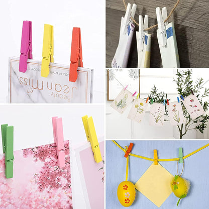 40PCS Colorful Clips, Mini Colorful Clips, Clothespins, Multicolor, Multipurpose