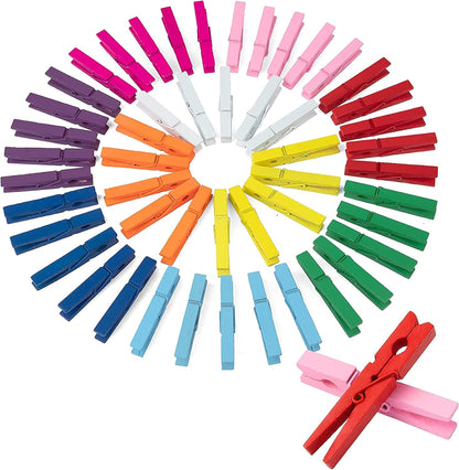 40PCS Colorful Clips, Mini Colorful Clips, Clothespins, Multicolor, Multipurpose
