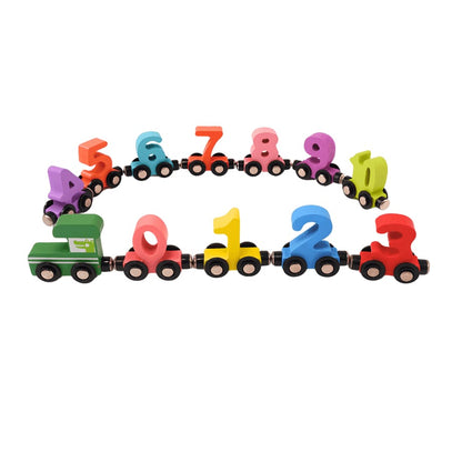 Magnetic ABC Train, Educational Toy For Kids, Non-Toxic Wood & Paint