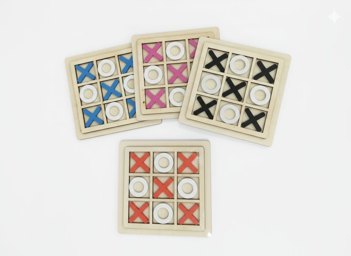 10.5” Tic Tac Toe, Brain Boost Toys, Ideal Birthday Return Gift for Kids