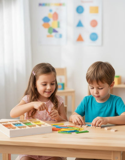 Wood Intelligent Sticks, Educational Toy Set, Learn Basic Arithmetic Operation, Brain Boosting Toy